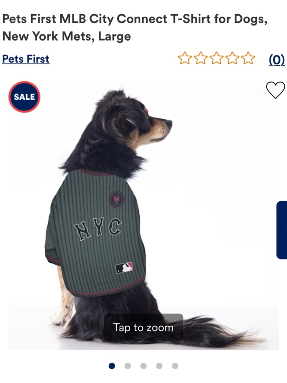 Pets First New York Mets City Connect Jersey
